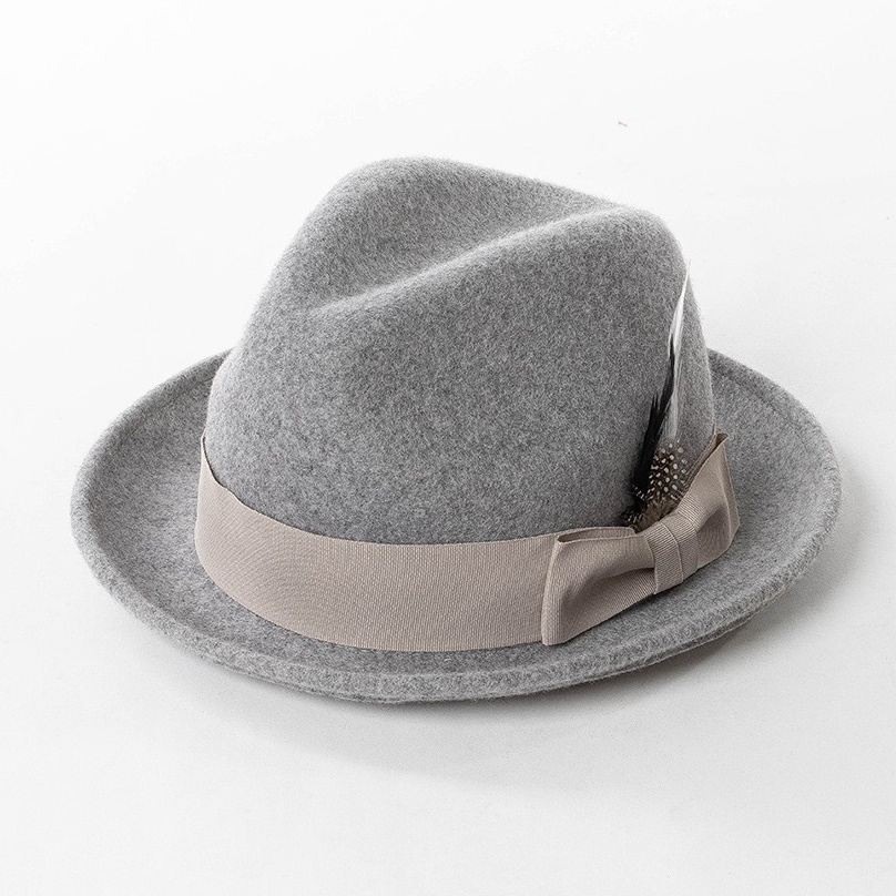 Fedora Hat Wool - USPOP 겨울 양모 페도라 모자 여성