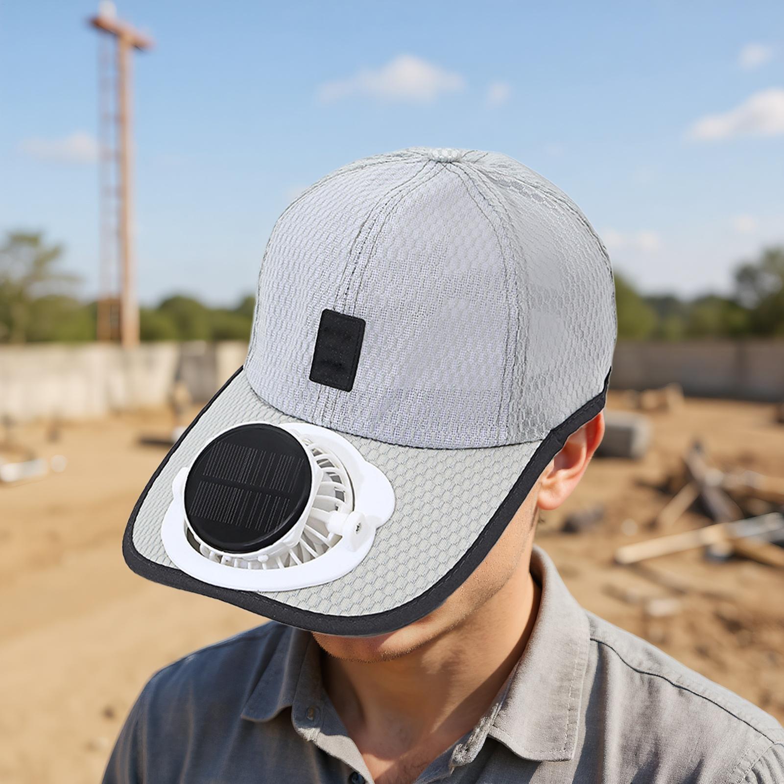 태양열 팬이 있는 팬햇 햇, 3단 속도 조절 통기성 피 - Dad Hat Cotton 리뷰 및 가격