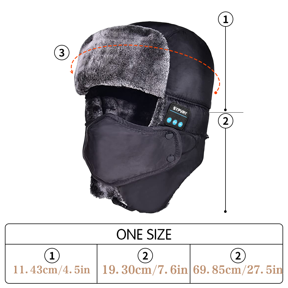 남녀공용 겨울 트래퍼 모자, 블루투스 무선 헤드폰 내장 - Trapper Hat Ear Flap 리뷰 및 가격