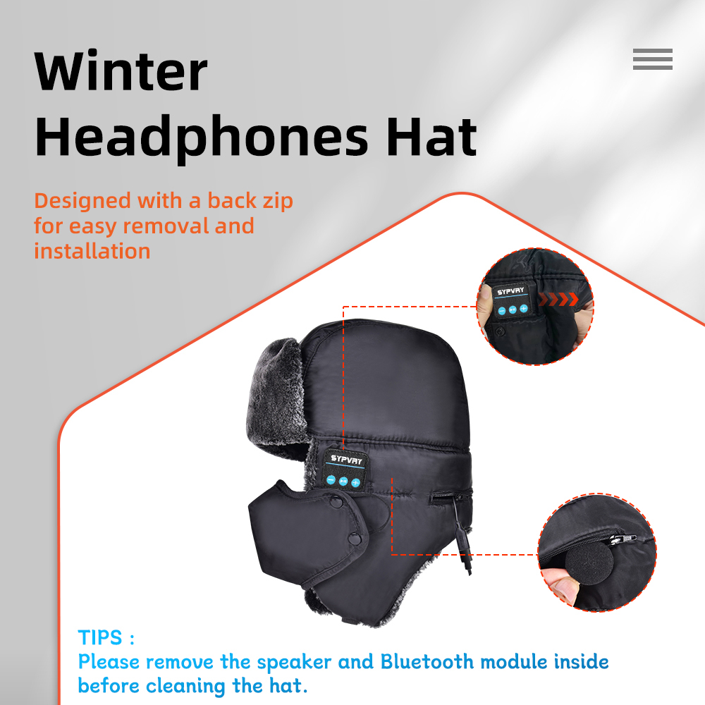 남녀공용 겨울 트래퍼 모자, 블루투스 무선 헤드폰 내장 - Trapper Hat Ear Flap 리뷰 및 가격