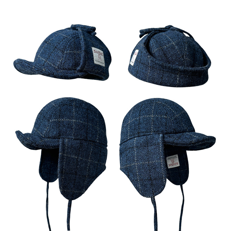 남녀공용 해리스 트위드 트래퍼 에비에이터 모자 체크무늬 - Trapper Hat Ear Flap 리뷰 및 가격