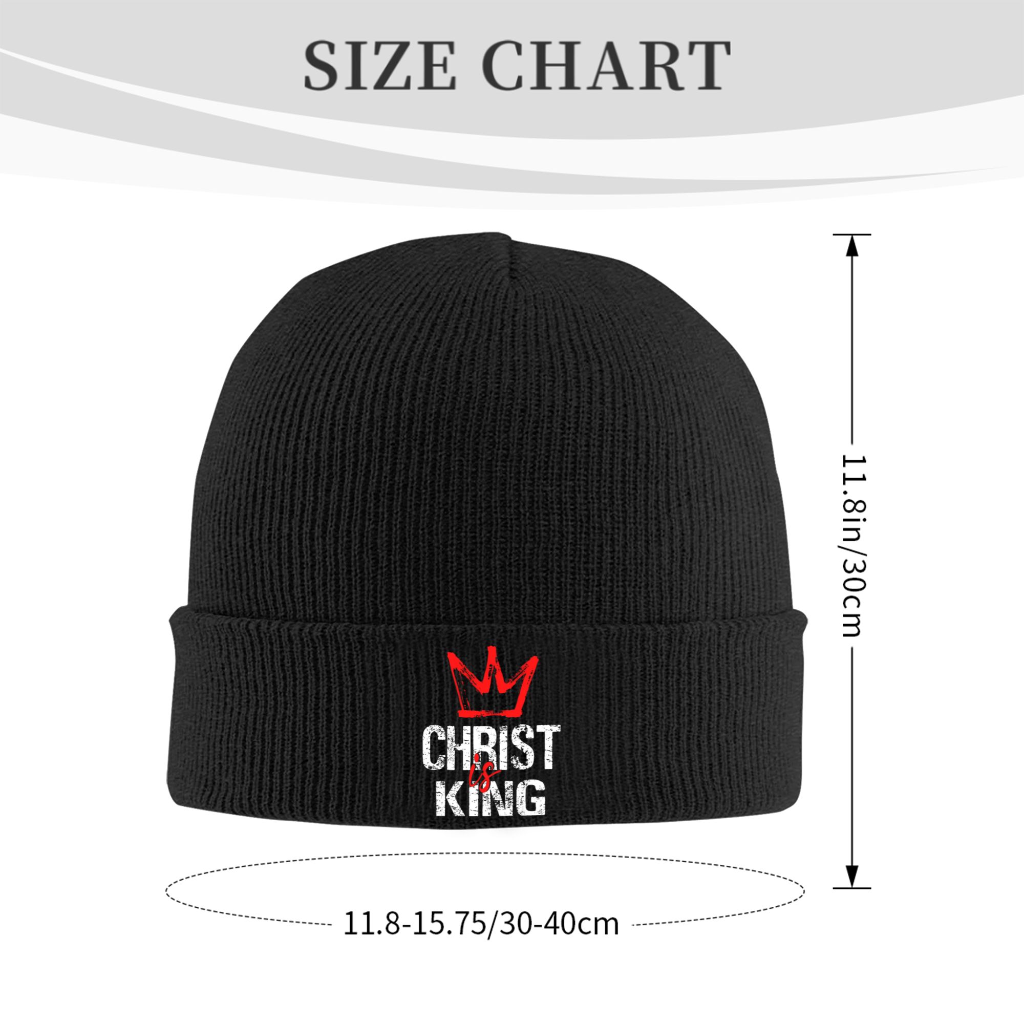 남녀 공용 골지 니트 커프 비니 예수는 왕이다 기독교  - Beanie Cuffed Knit 리뷰 및 가격