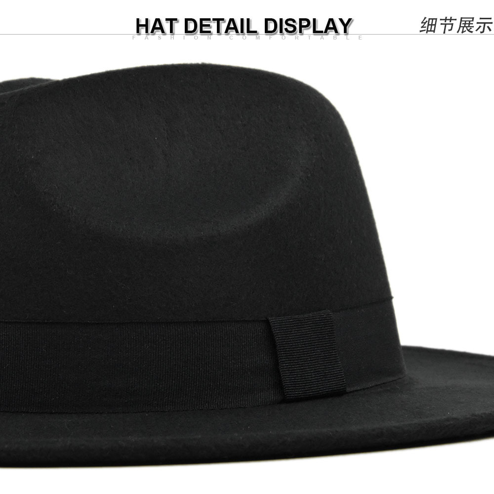 뉴 빈티지 페도라 남성용 울 와이드 브림 탑햇 겨울 가 - Fedora Hat Wool 리뷰 및 가격