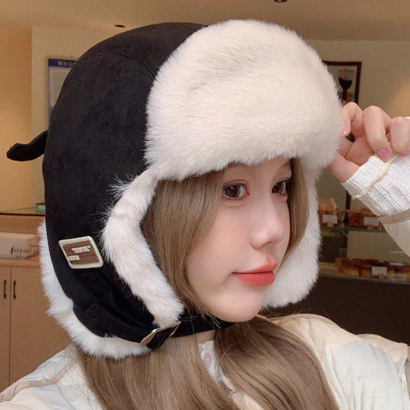두꺼운 따뜻한 러시아 우샨카 모피 모자 패션 남녀 겨울 - Winter Trapper Hat 리뷰 및 가격