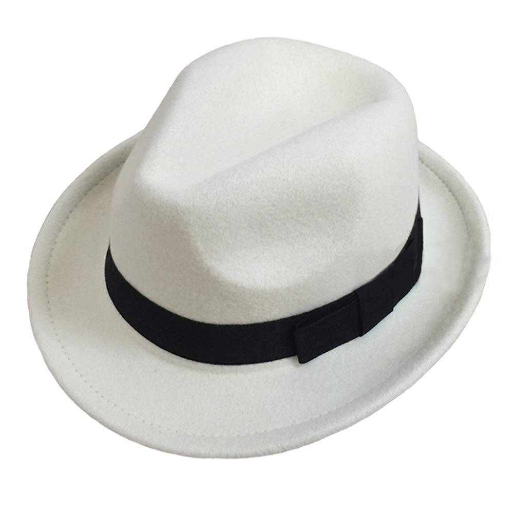 어린이용 마이클 잭슨 모자 - 페도라 - 흰색 부드러운 - Fedora Hat Wool 리뷰 및 가격