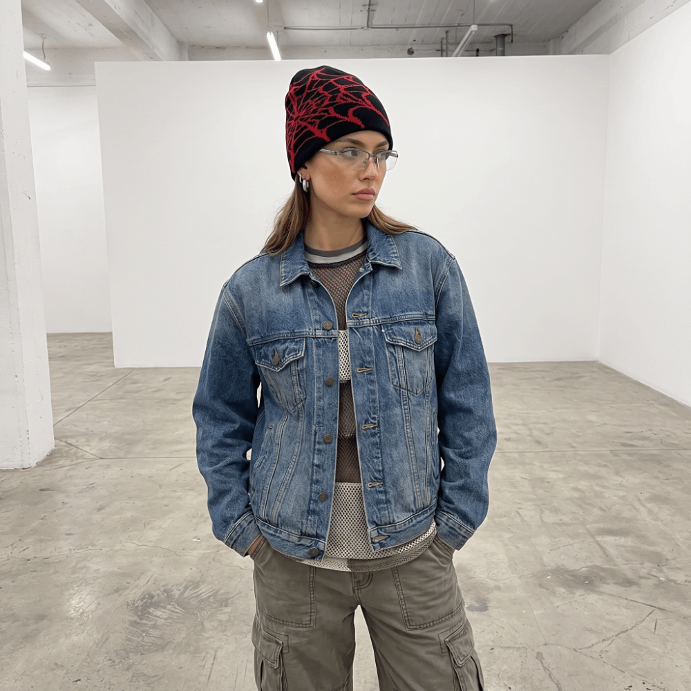 힙합 소프트 스파이더 웹 패턴 비니 모자 스트레치 따뜻 - Beanie Cuffed Knit 리뷰 및 가격