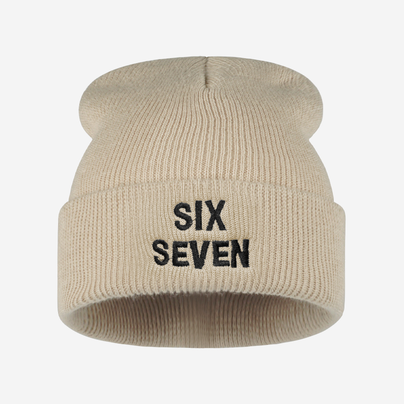 SIX SEVEN 문자 자수 니트 비니, 부드럽고 신축 - Beanie Cuffed Knit 리뷰 및 가격