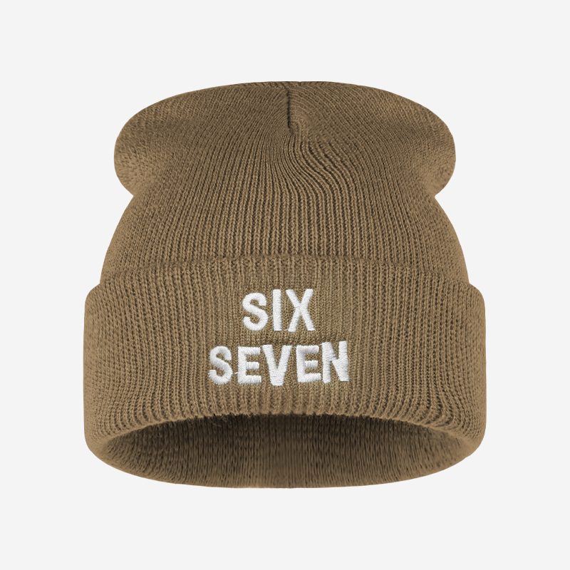 SIX SEVEN 문자 자수 니트 비니, 부드럽고 신축 - Beanie Cuffed Knit 리뷰 및 가격