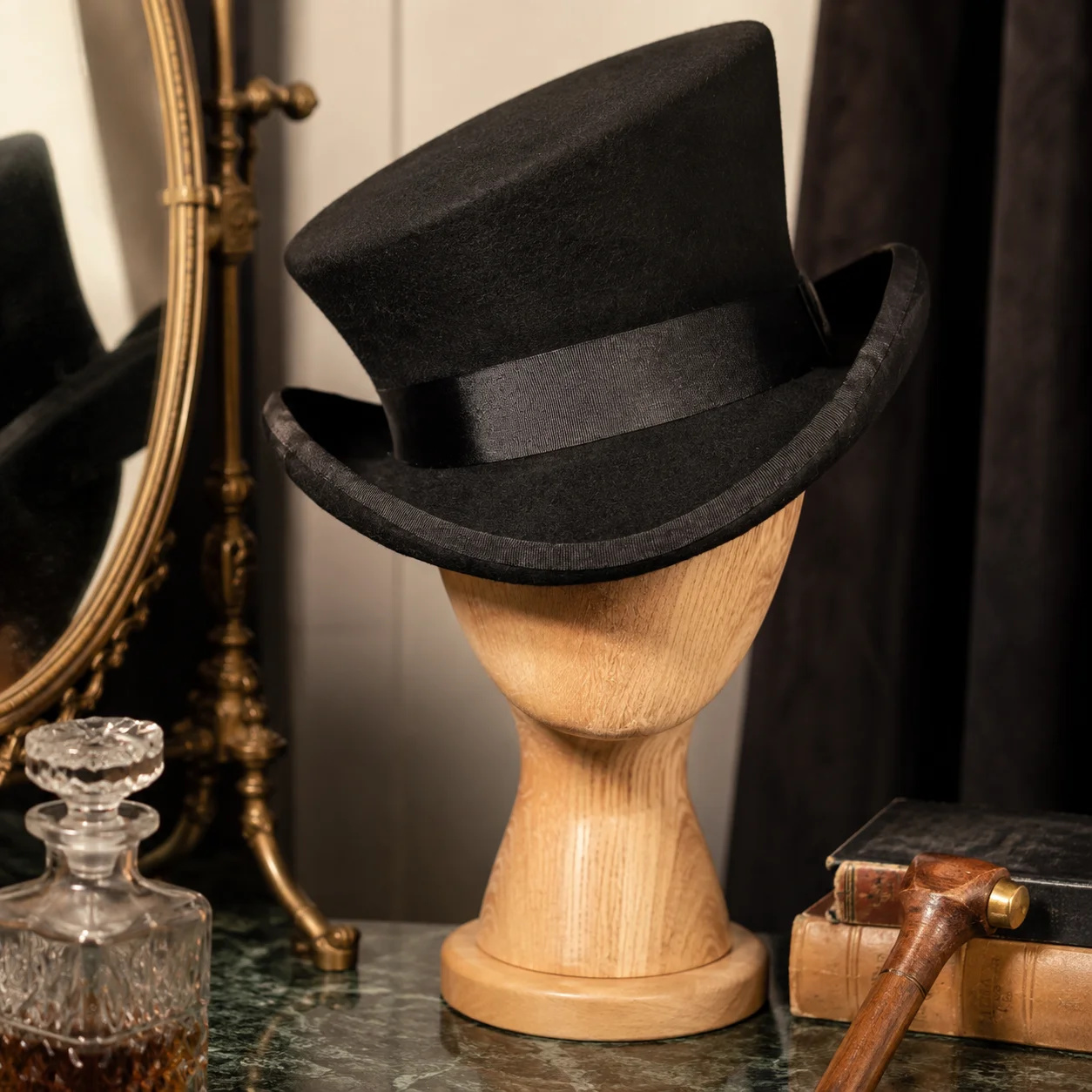 울 펠트 탑햇 블루 리본 페도라 마술사 모자 파티 코스 - Fedora Hat Wool 리뷰 및 가격