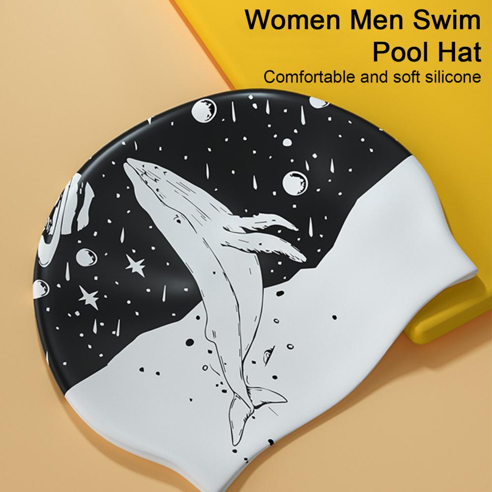 여성을위한 실리콘 수영 모자 남성 긴 머리 전문 수영  - Swim Hat Silicone 리뷰 및 가격